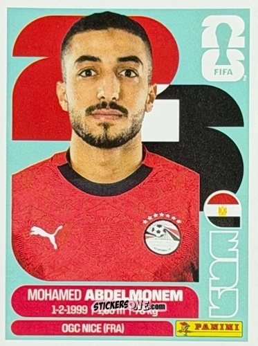 Cromo Mohamed Abdelmonem - Fifa World Cup 2026. Standard Edition n. EGY4U - Panini
