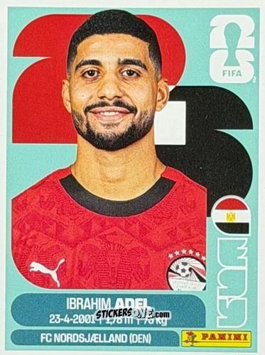 Cromo Ibrahim Adel - Fifa World Cup 2026. Standard Edition n. EGY16U - Panini