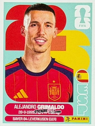 Cromo Alejandro Grimaldo - Fifa World Cup 2026. Standard Edition n. ESP5U - Panini