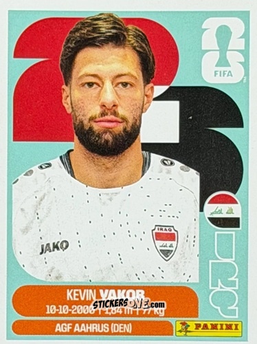 Sticker Kevin Yakob - Fifa World Cup 2026. Standard Edition n. IQR17U - Panini