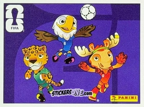 Sticker Mascottes - Fifa World Cup 2026. Standard Edition n. M1 - Panini