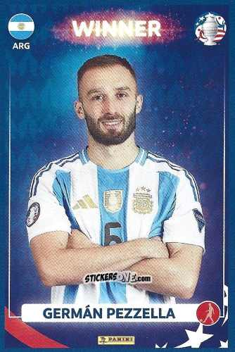 Cromo Germán Pezzella - Copa América Argentina Campeón 2024
 n. 8 - Panini