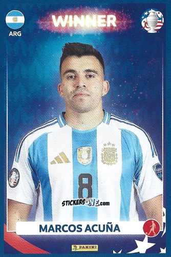 Figurina Marcos Acuña - Copa América Argentina Campeón 2024
 n. 9 - Panini