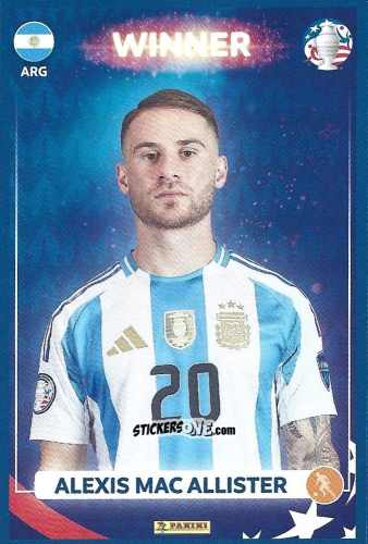 Figurina Alexis Mac Allister - Copa América Argentina Campeón 2024
 n. 19 - Panini