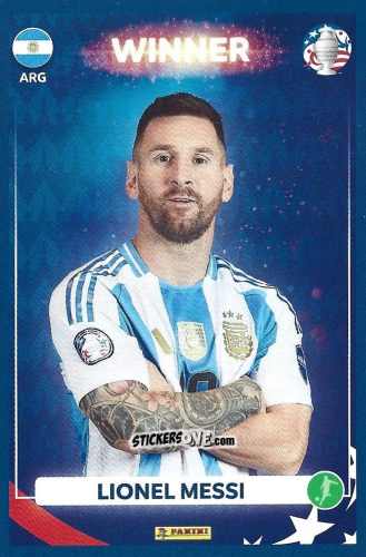 Sticker Lionel Messi - Copa América Argentina Campeón 2024
 n. 22 - Panini
