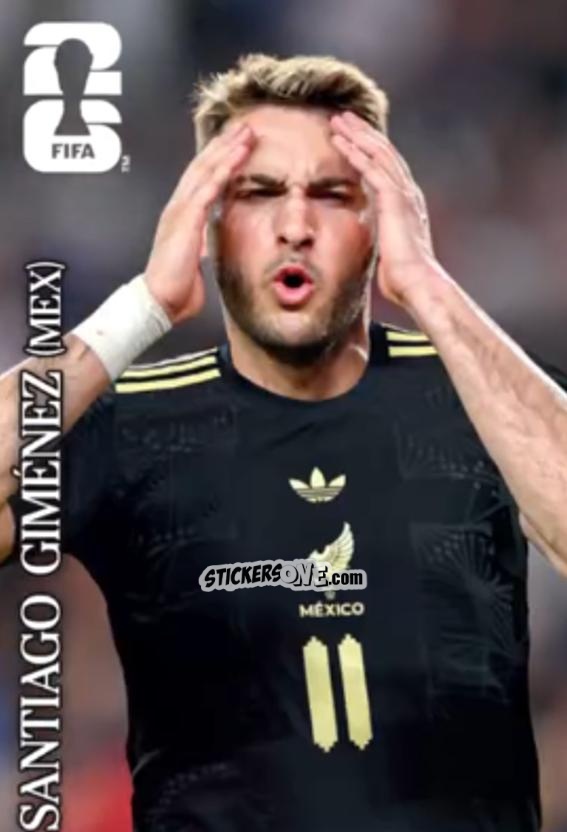 Sticker Santiago Giménez - Coca-Cola FIFA World Cup Stickers (Latin America)
 n. CC4 - Panini