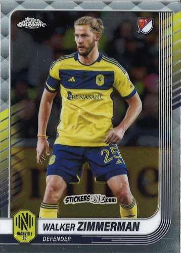 Sticker Walker Zimmerman - Chrome MLS 2025
 n. 52 - Topps
