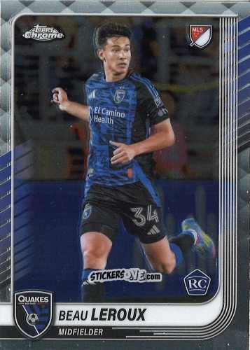 Cromo Beau Leroux - Chrome MLS 2025
 n. 120 - Topps
