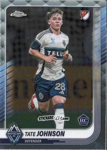 Sticker Tate Johnson - Chrome MLS 2025
 n. 142 - Topps