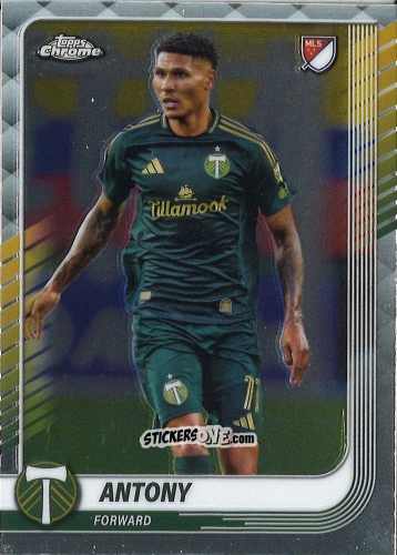 Sticker Antony - Chrome MLS 2025
 n. 157 - Topps