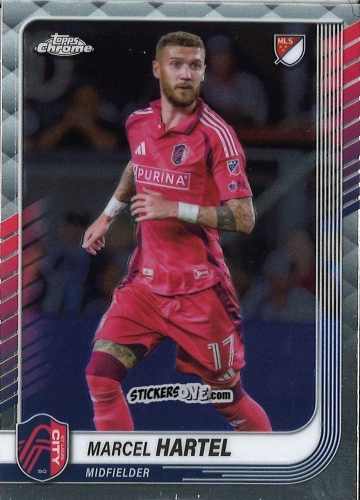 Sticker Marcel Hartel - Chrome MLS 2025
 n. 168 - Topps