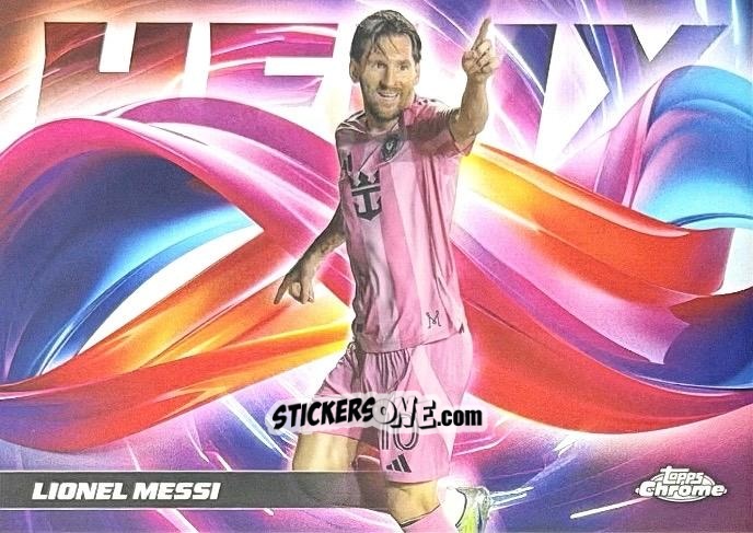 Sticker Lionel Messi - Chrome MLS 2025
 n. HX-1 - Topps