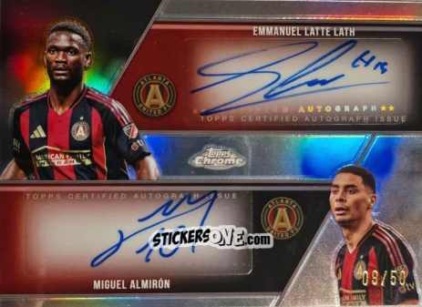 Sticker Miguel Almirón / Emmanuel Latte Lath - Chrome MLS 2025
 n. DA-LA - Topps