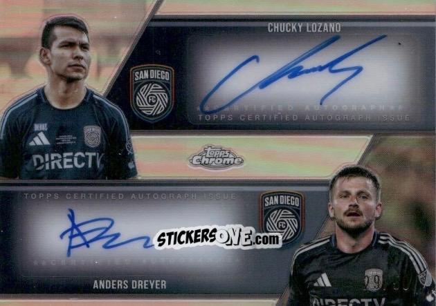 Cromo Anders Dreyer / Chucky Lozano - Chrome MLS 2025
 n. DA-LD - Topps