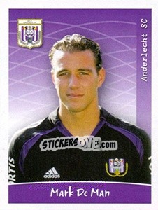 Sticker Mark De Man - Football Belgium 2005-2006 - Panini