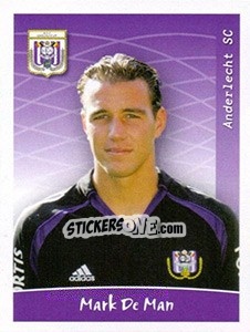 Sticker Mark De Man - Football Belgium 2005-2006 n. 9 - Panini