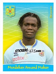 Sticker Mondakan Armand Mahan - Football Belgium 2005-2006 n. 31 - Panini