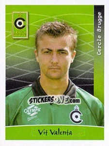 Sticker Vit Valenta - Football Belgium 2005-2006 - Panini