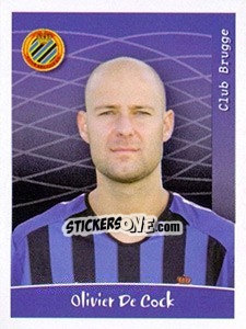 Sticker Olivier De Cock - Football Belgium 2005-2006 - Panini