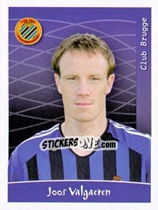 Sticker Joos Valgaeren - Football Belgium 2005-2006 n. 71 - Panini