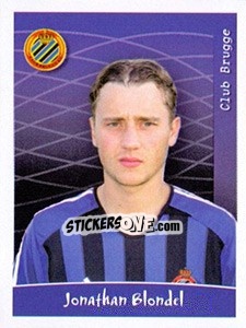 Sticker Jonathan Blondel - Football Belgium 2005-2006 - Panini