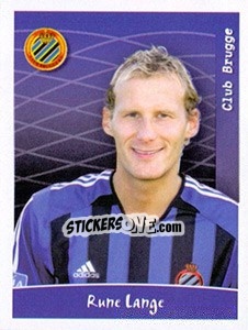 Sticker Rune Lange - Football Belgium 2005-2006 - Panini