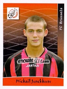 Sticker Michaël Jonckheere - Football Belgium 2005-2006 - Panini