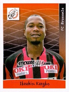 Sticker Ibrahim Kargbo - Football Belgium 2005-2006 - Panini