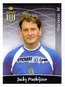 Sticker Jacky Mathijssen - Football Belgium 2005-2006 n. 109 - Panini