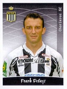 Sticker Frank Defays - Football Belgium 2005-2006 - Panini
