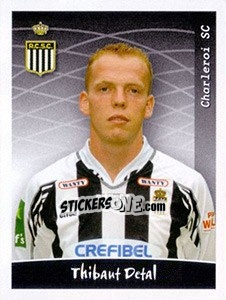 Figurina Thibaut Detal - Football Belgium 2005-2006 - Panini