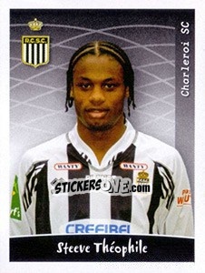 Sticker Steeve Théophile - Football Belgium 2005-2006 - Panini