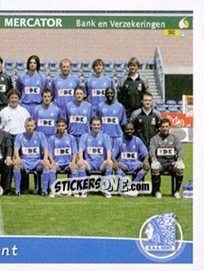 Sticker Elftal / Équipe