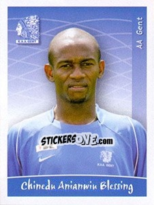 Sticker Chinedu Anianwin Blessing - Football Belgium 2005-2006 n. 158 - Panini