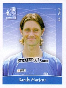 Sticker Sandy Martens - Football Belgium 2005-2006 - Panini