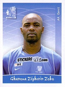 Sticker Ghanoua Zépherin Zoko - Football Belgium 2005-2006 - Panini