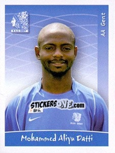 Cromo Mohammed Aliyu Datti - Football Belgium 2005-2006 - Panini