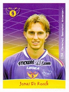 Sticker Jonas De Roeck - Football Belgium 2005-2006 n. 176 - Panini