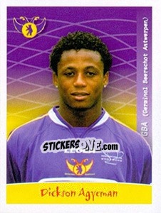 Sticker Dickson Agyeman - Football Belgium 2005-2006 - Panini