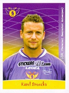 Sticker Karel Snoeckx - Football Belgium 2005-2006 - Panini