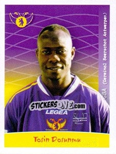 Sticker Tosin Dosunmu - Football Belgium 2005-2006 - Panini