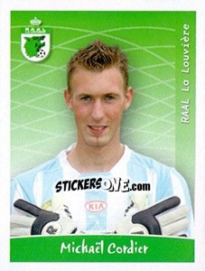 Sticker Michaël Cordier - Football Belgium 2005-2006 - Panini