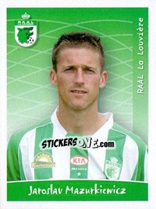 Cromo Jaroslav Mazurkiewicz - Football Belgium 2005-2006 - Panini