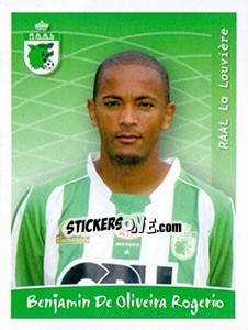 Sticker Benjamin De Oliveira Rogerio - Football Belgium 2005-2006 - Panini