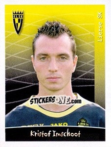 Cromo Kristof Imschoot - Football Belgium 2005-2006 - Panini