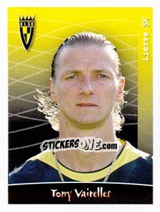 Sticker Tony Vairelles - Football Belgium 2005-2006 - Panini