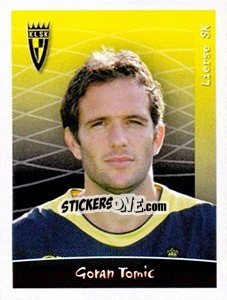 Sticker Goran Tomic - Football Belgium 2005-2006 - Panini