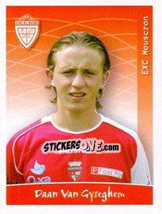 Sticker Daan Van Gyseghem - Football Belgium 2005-2006 - Panini