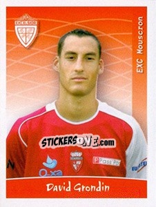 Sticker David Grondin - Football Belgium 2005-2006 - Panini