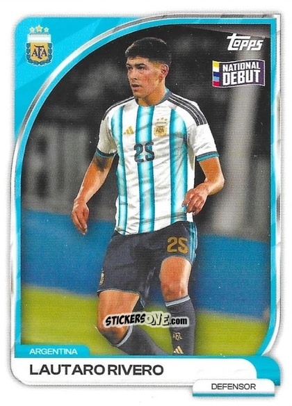 Figurina Lautaro Rivero - Argentina 2026 Collector Tin
 n. 5 - Topps